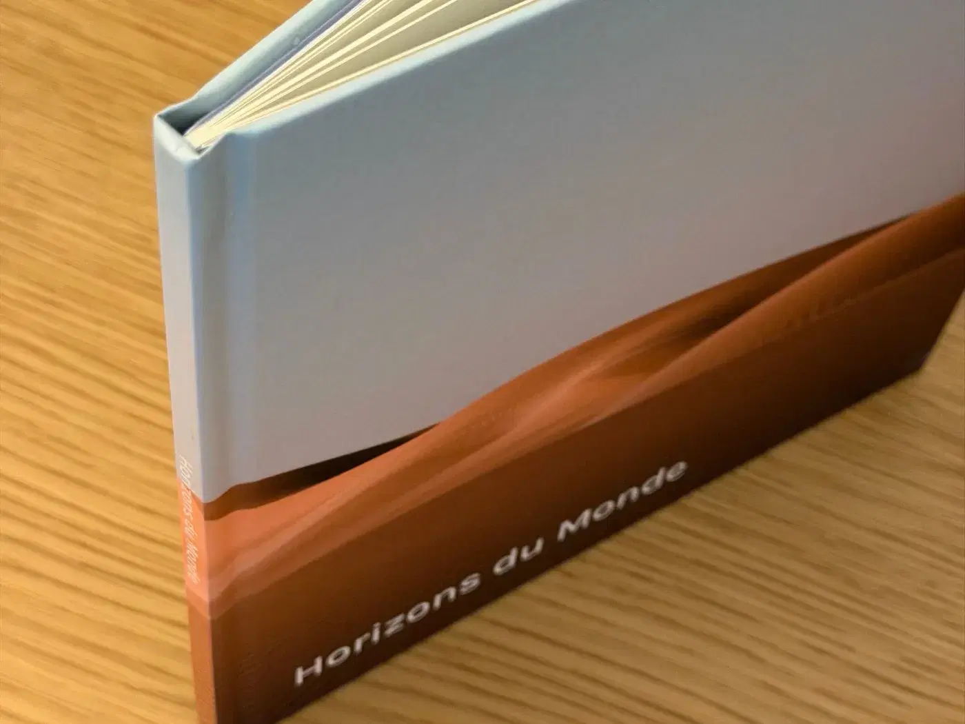 The album standing on its edge, the title printed down the spine